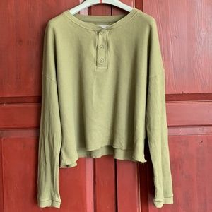 Everlane Organic Cotten Waffle Henley